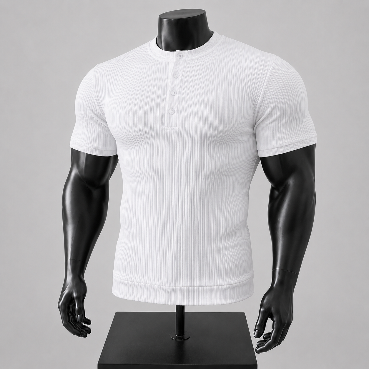 VAREN FORM Old Money Lightweight Crewneck Tee in white view 3 view