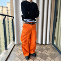 VAREN FORM Parachute Pocket Nylon Pants in Orange for men's gym-to-street wear