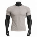 VAREN FORM Seamless Raglan Muscle-Fit Training Tee in Taupe for men's gym-to-street wear