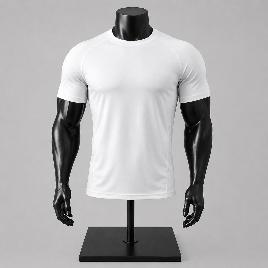 VAREN FORM Short Sleeve Compression Training Tee in white view 4 view