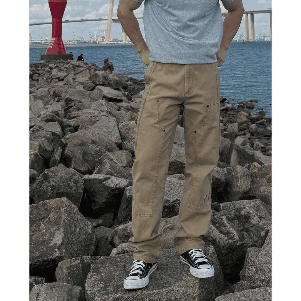 Men's Canvas Carpenter Straight-Leg Pants - detail view