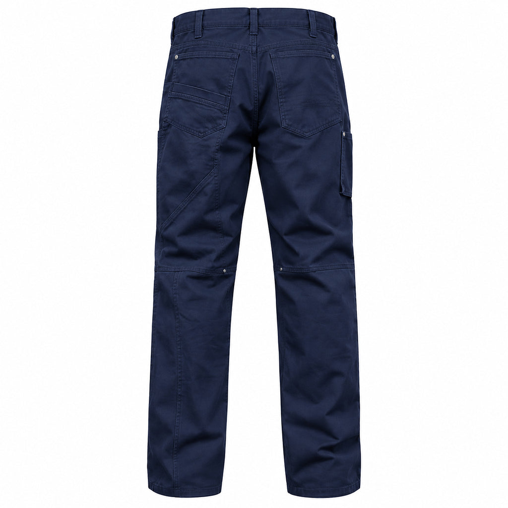 Men's Canvas Carpenter Straight-Leg Pants in navy - product view