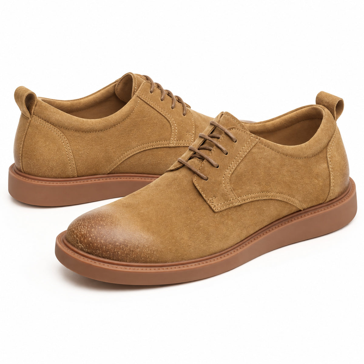 Men's Black Chunky Derby Shoes in black - product view