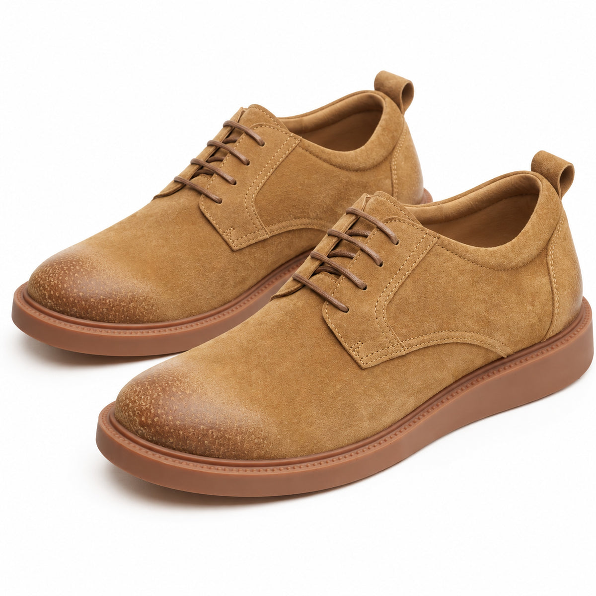 Men's Black Chunky Derby Shoes in black - product view