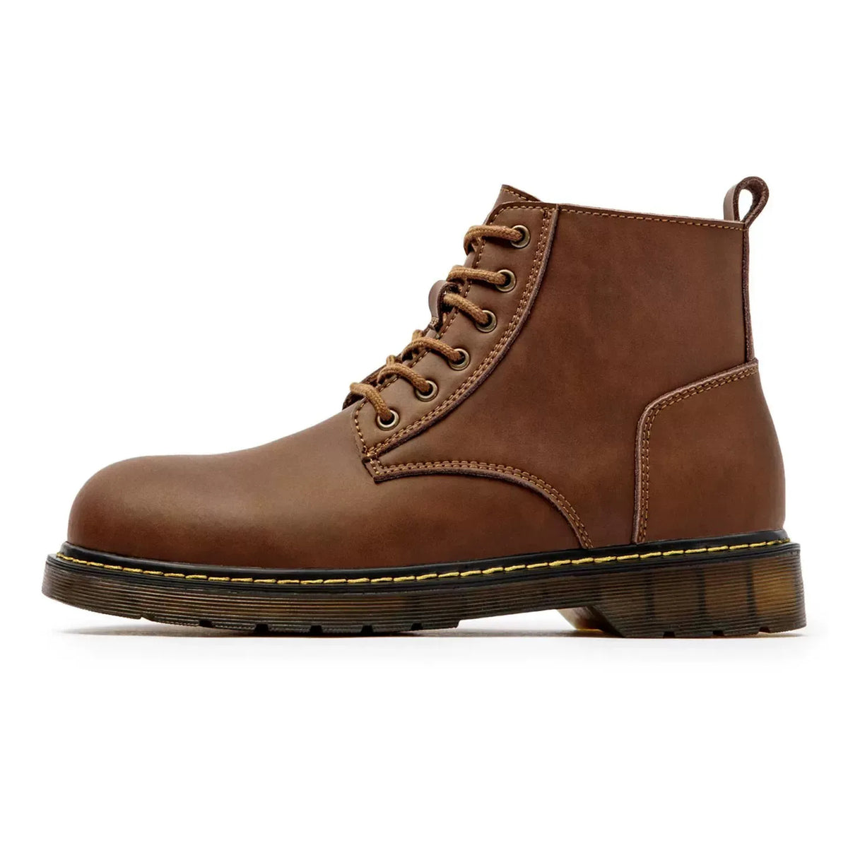 Men's Full-Grain Leather Work Boots in brown - product view