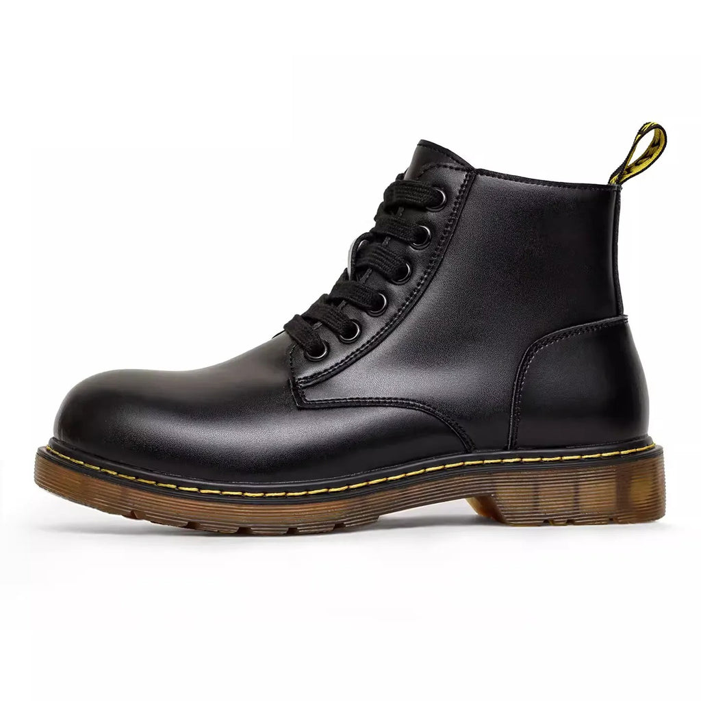 Men's Full-Grain Leather Work Boots in brown - product view