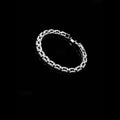 Cubic Zirconia Link Bracelet in silver - product view