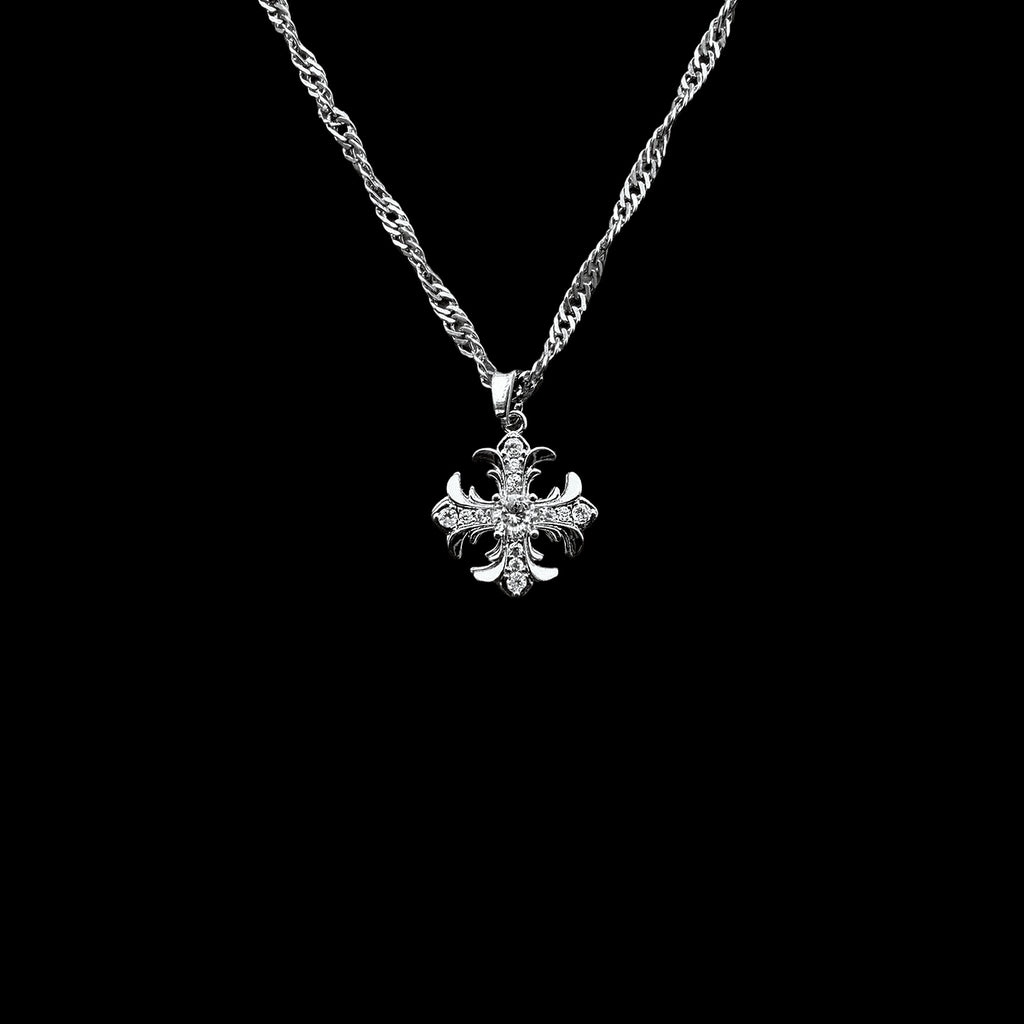 Cross Pendant Necklace in silver - product detail