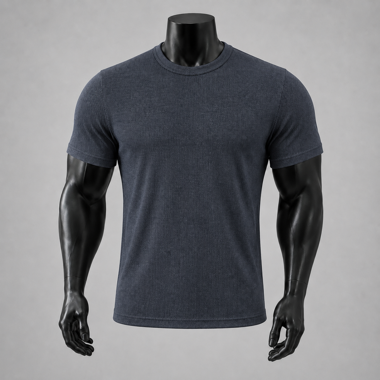 VAREN FORM Workwear Shoulder Training Tee in slate blue view 2 view