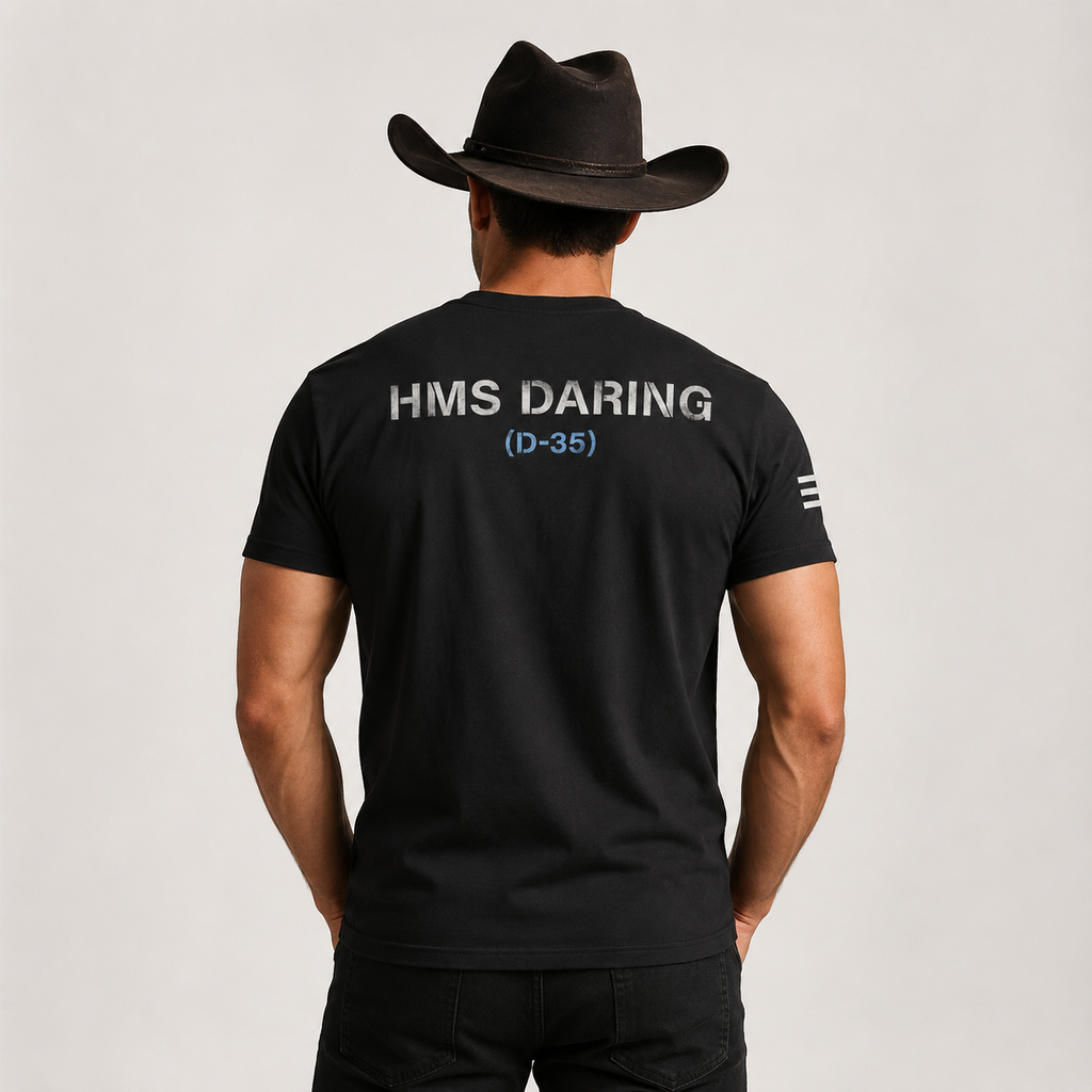 VARENFORM Daring Cruiser Graphic Cotton Tee VF-X830C in Black back view