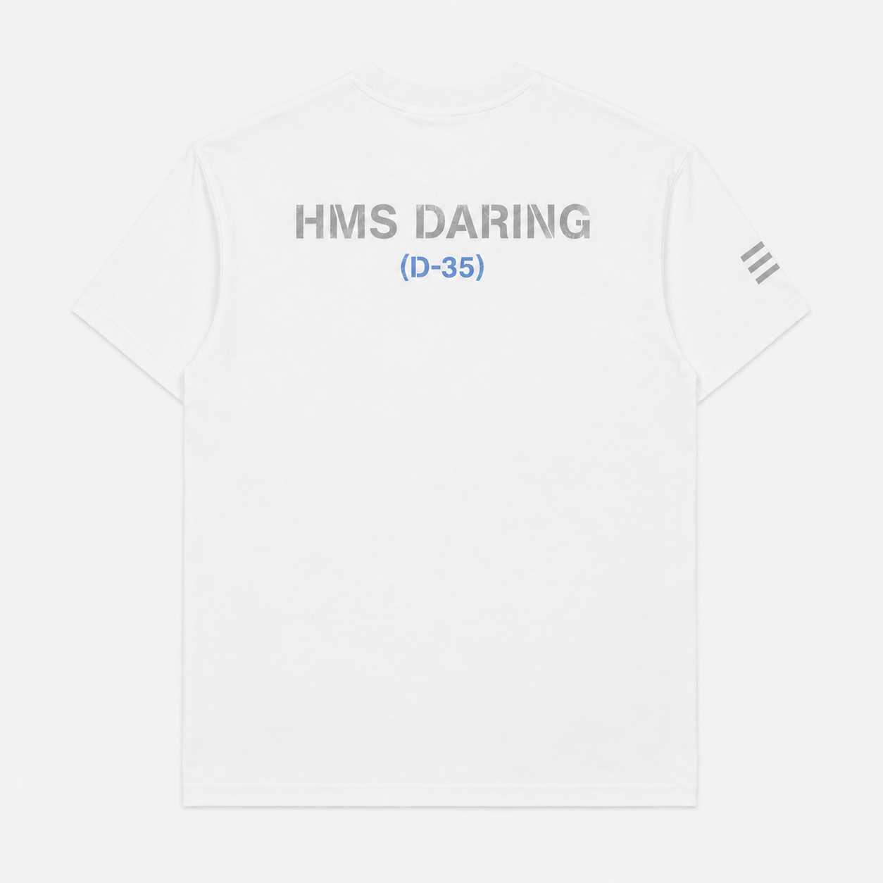 VARENFORM Daring Cruiser Graphic Cotton Tee VF-X830C in White flat back view