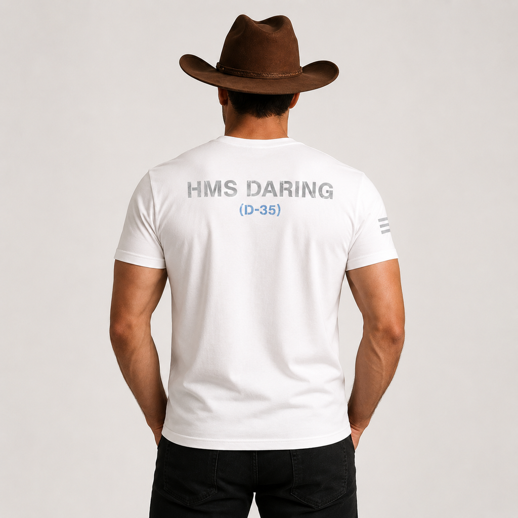 VARENFORM Daring Cruiser Graphic Cotton Tee VF-X830C in White back view