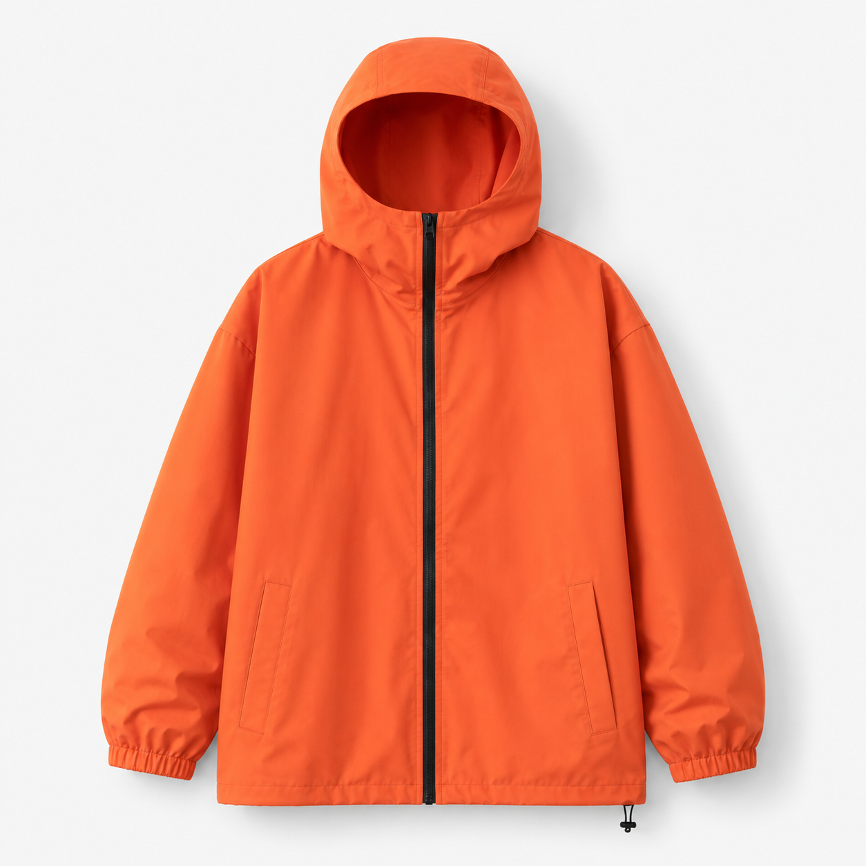 Men's Water-Resistant Cityboy Hooded Jacket in Orange, product front view