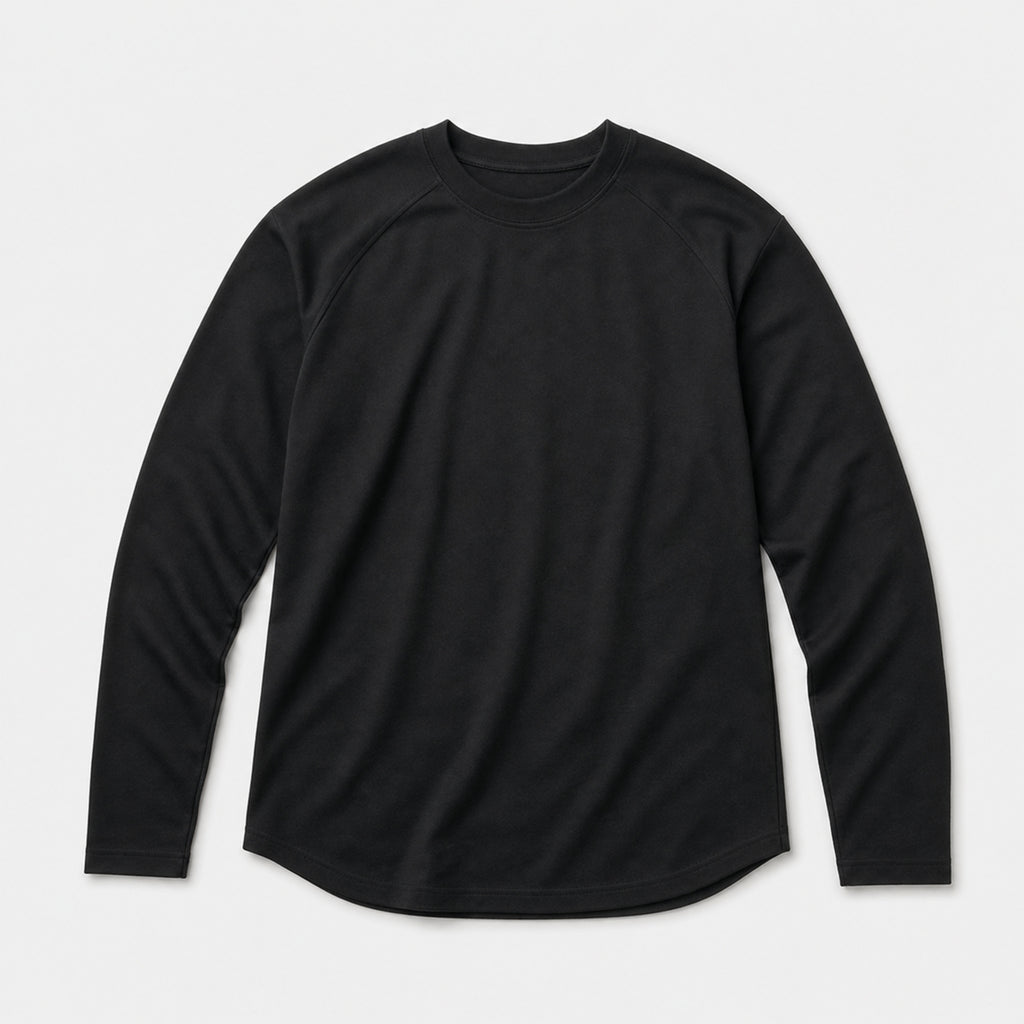 Men's 270g Heavyweight Crewneck T-Shirt in Black, product front view