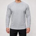 Men's 270g Heavyweight Crewneck T-Shirt in Grey, model front view
