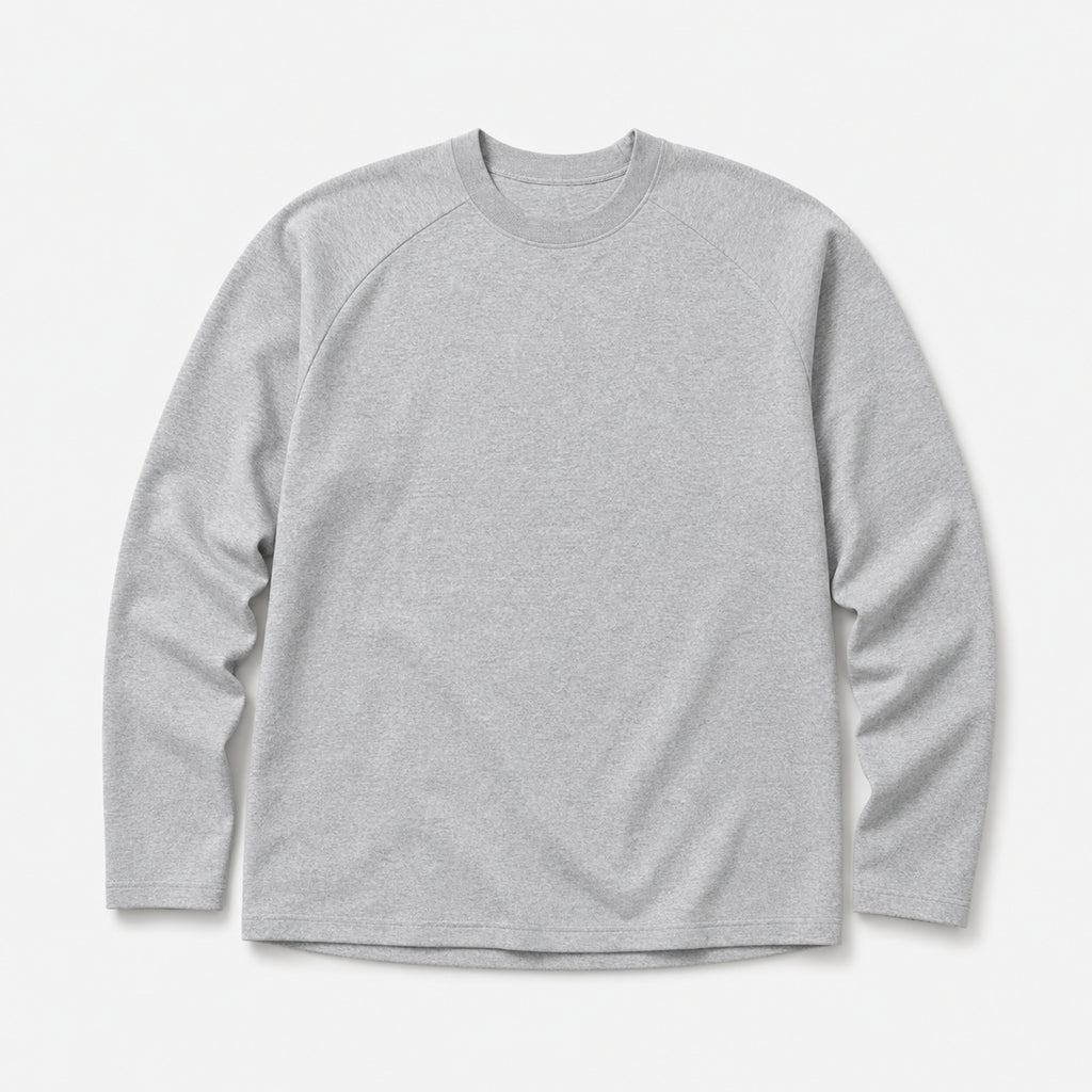 Men's 270g Heavyweight Crewneck T-Shirt in Grey, product front view