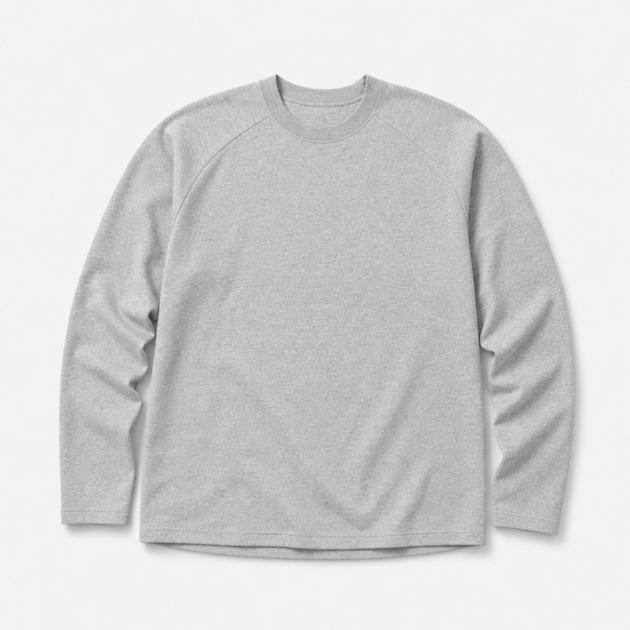 Men's 270g Heavyweight Crewneck T-Shirt in Grey, product front view