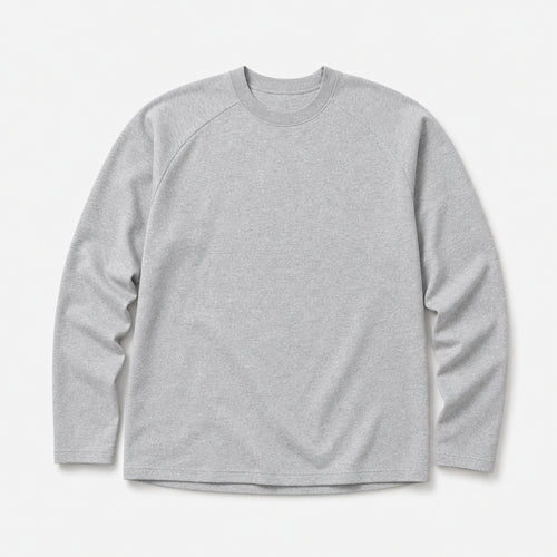 Men's 270g Heavyweight Crewneck T-Shirt in Grey, product front view