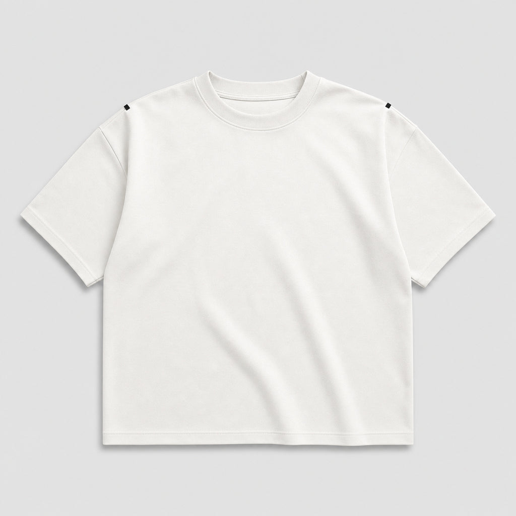 Men's Relaxed American Crewneck T-Shirt in Ivory, product front view