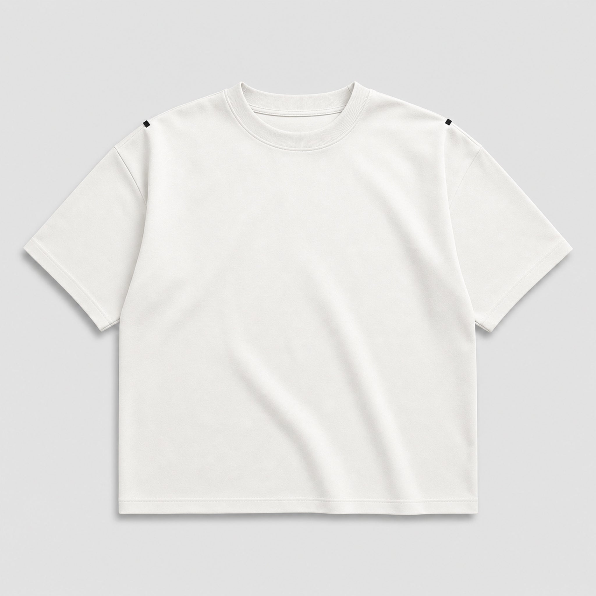 Men's Relaxed American Crewneck T-Shirt in Ivory, product front view