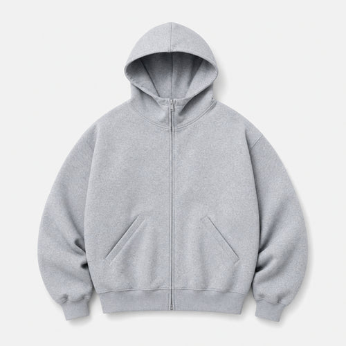 Men's 400g Heavyweight Crewneck Sweatshirt in Grey, product front view