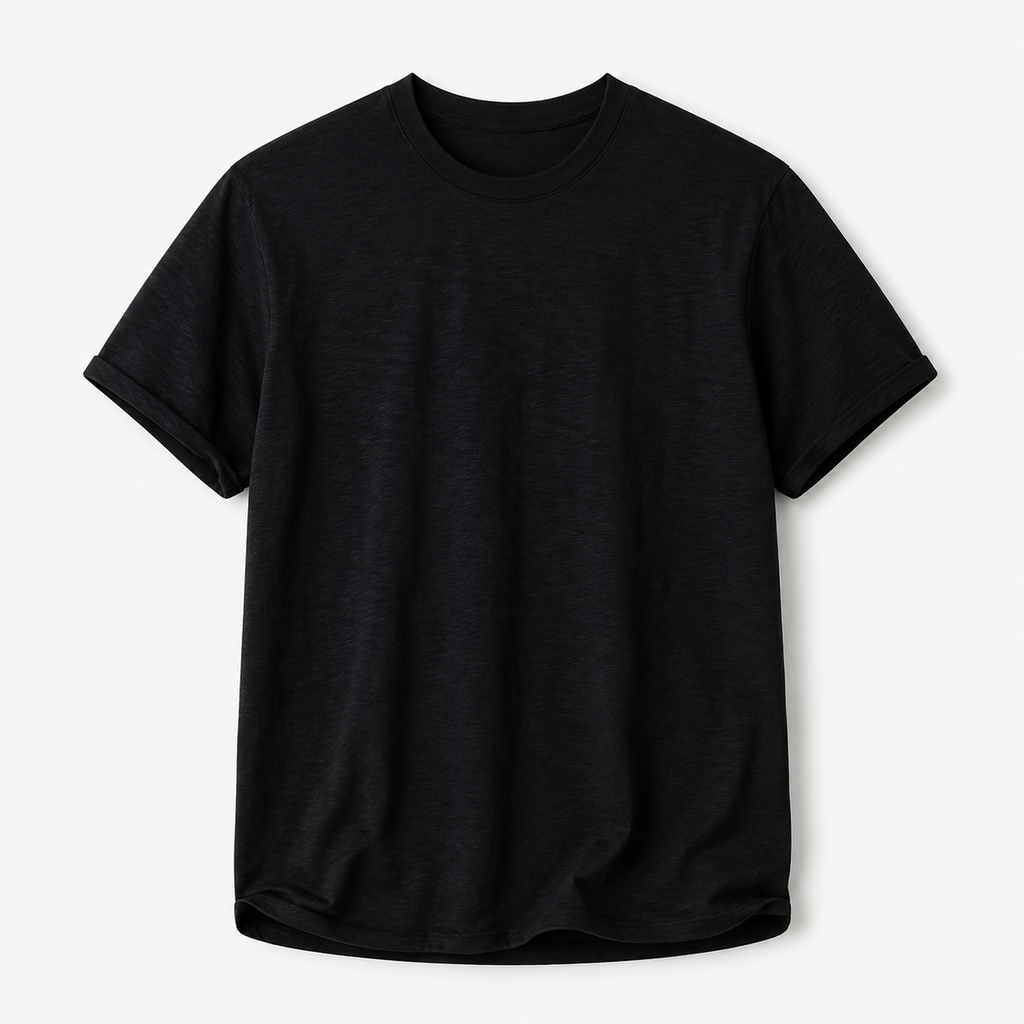 VAREN FORM Lyocell Cool Touch Crewneck T-Shirt black product front