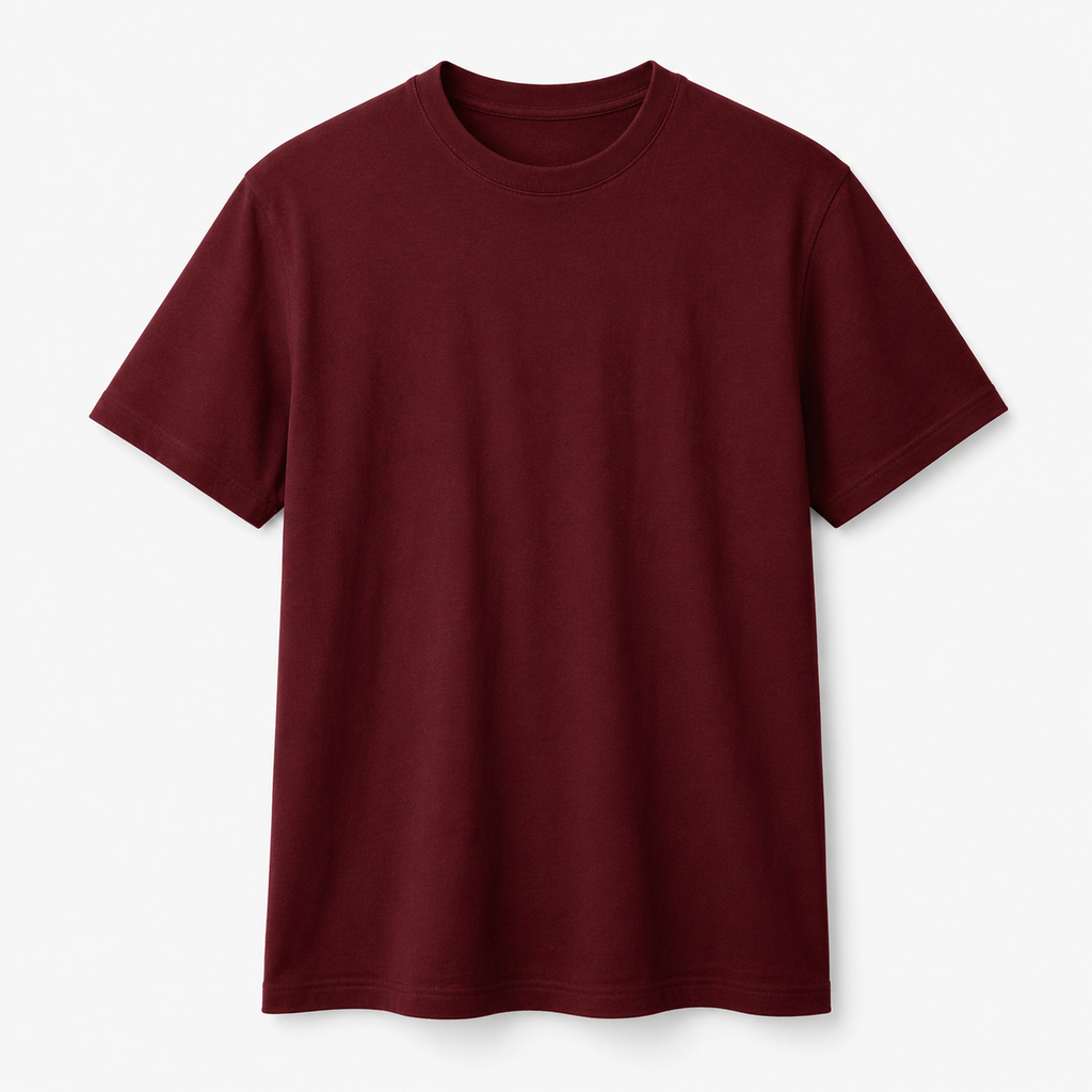 VAREN FORM Lyocell Cool Touch Crewneck T-Shirt wine red product front
