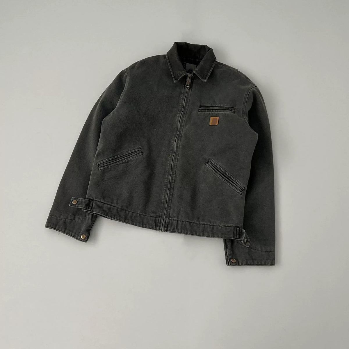 Men's Heavyweight Washed Detroit Work Jacket - gray product view