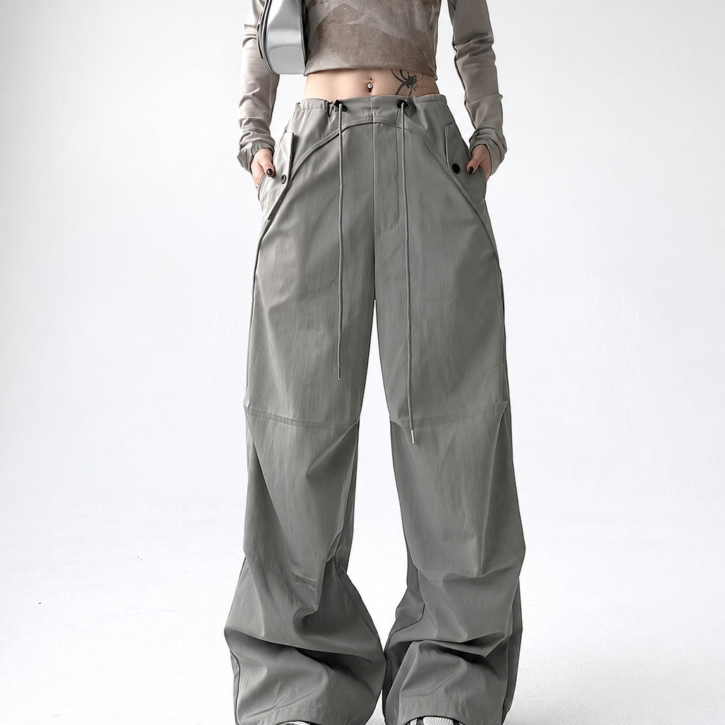Men's Relaxed Wide-Leg Utility Pants - detail reference