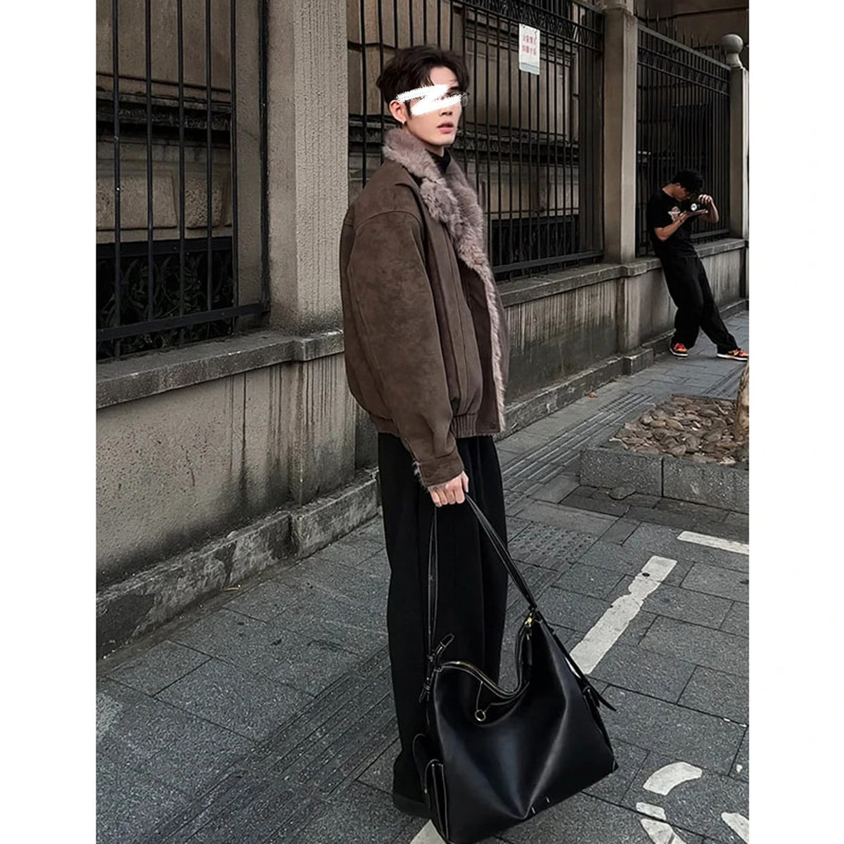 Men's Long-Pile Faux-Fur-Lined Winter Jacket - original product reference 1