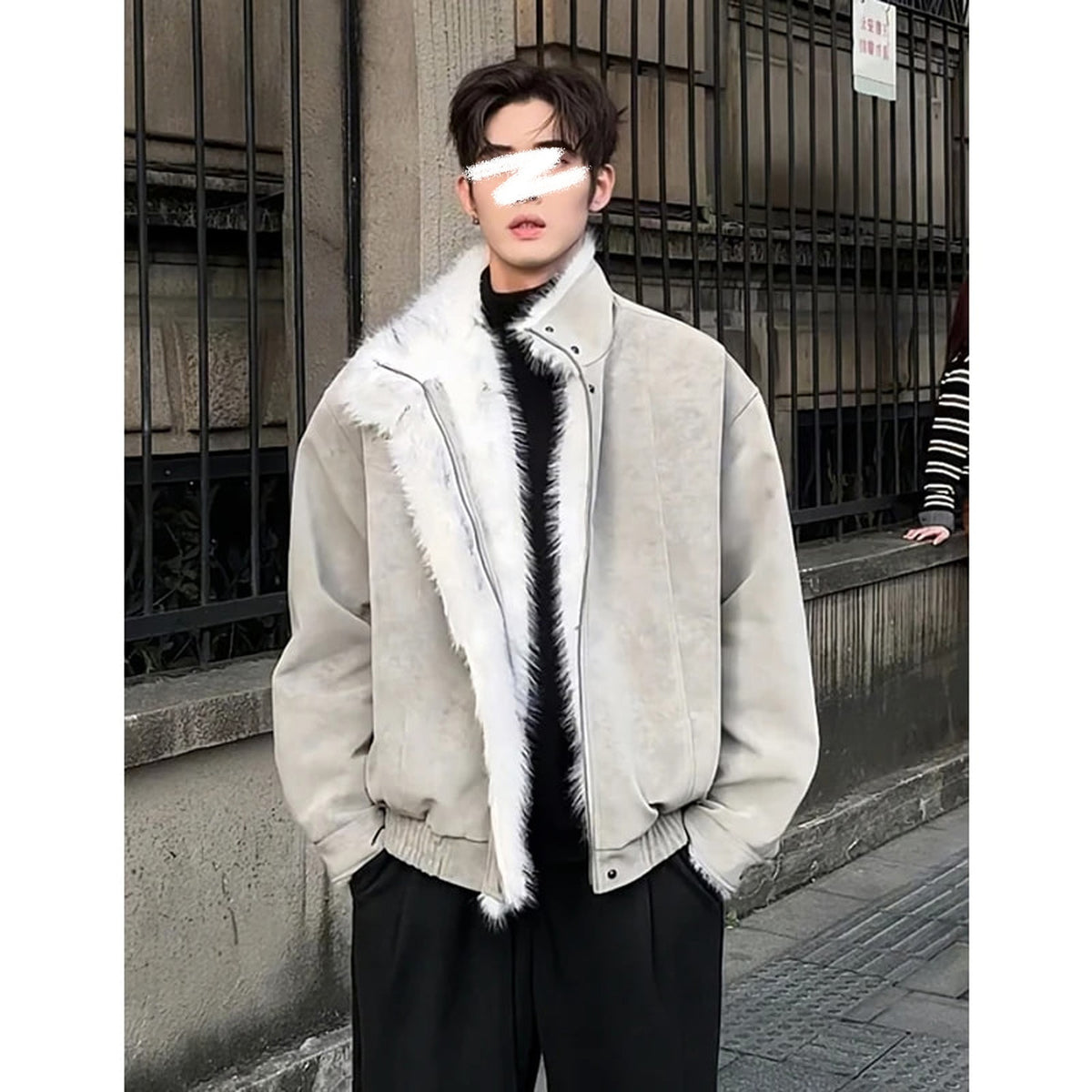 Men's Long-Pile Faux-Fur-Lined Winter Jacket - original product reference 2