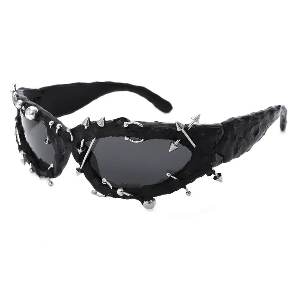Studded Gothic Shield Sunglasses - detail reference