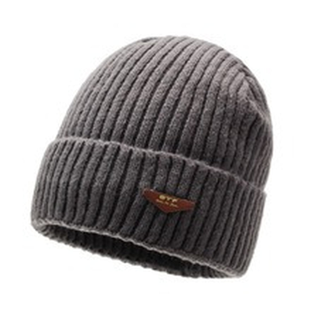 Unisex Fleece-Lined Winter Beanie - detail reference