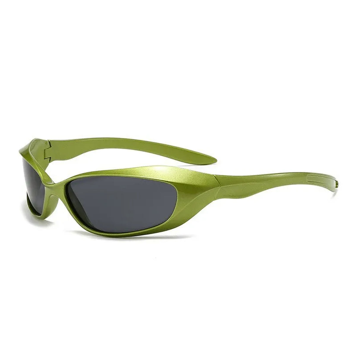 Wraparound Punk Sport Sunglasses - green product view
