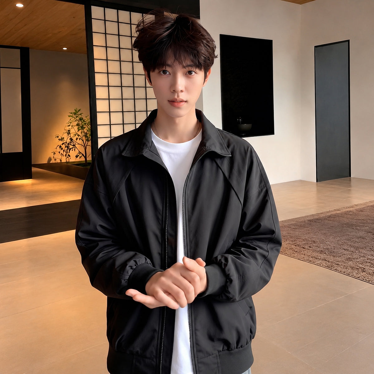 Men's Stand-Collar Utility Jacket - product view