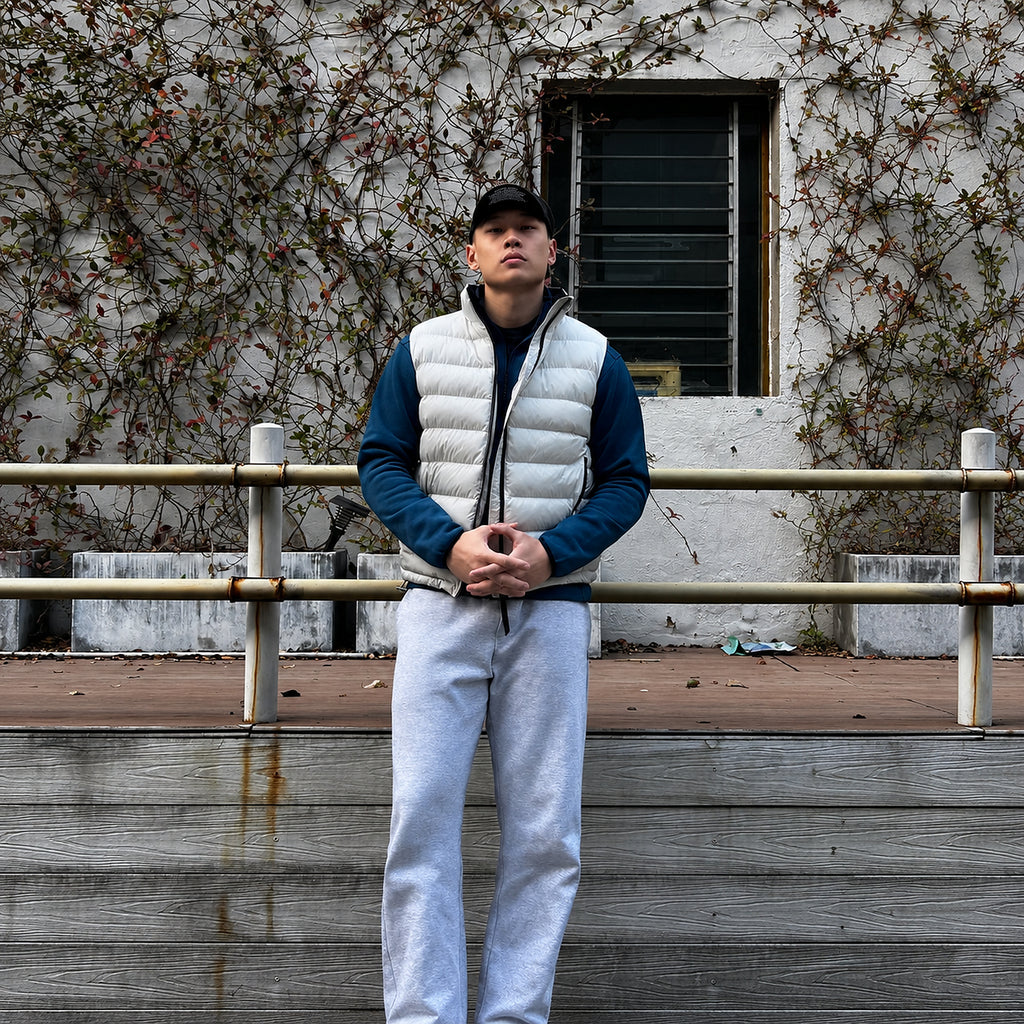 Men's Quilted Stand-Collar Puffer Vest - product view