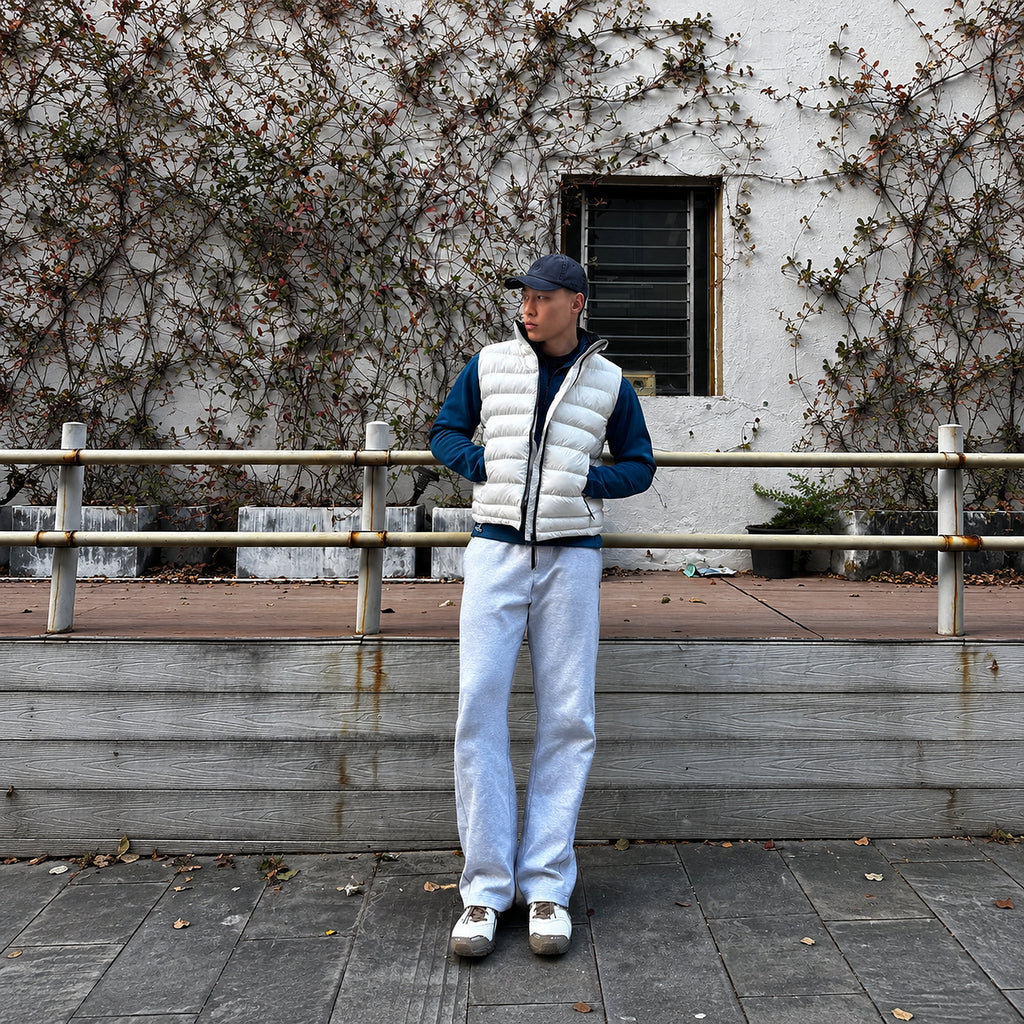 Men's Quilted Stand-Collar Puffer Vest - product view